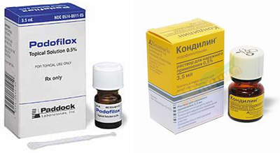 Подофиллин и Подофиллотоксин - средства от удаления кондилом